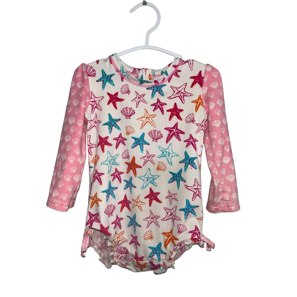 Hatley One Piece Long Sleeve Sea Shell Swimsuit